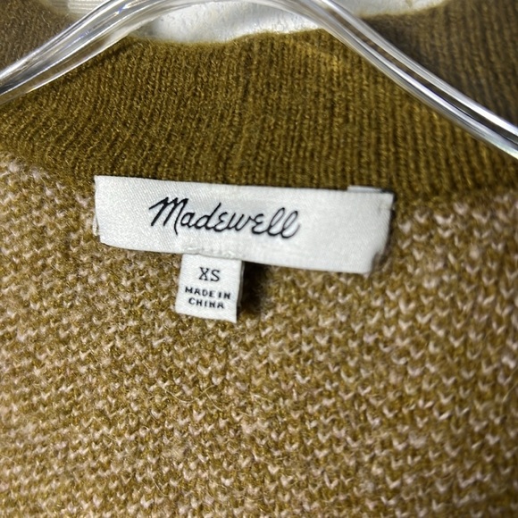 Madewell Birds Eye Maysfield Button Front Oversized Cardigan Size XS - Picture 10 of 16